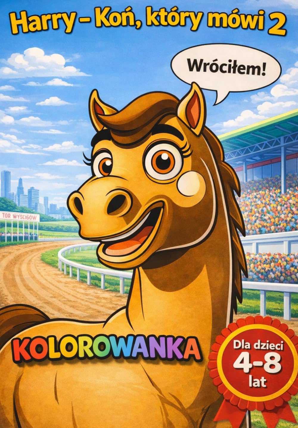 Harry-koń który mówi 2 - kolorowanka (colouring book for children - Harry - the talking horse)