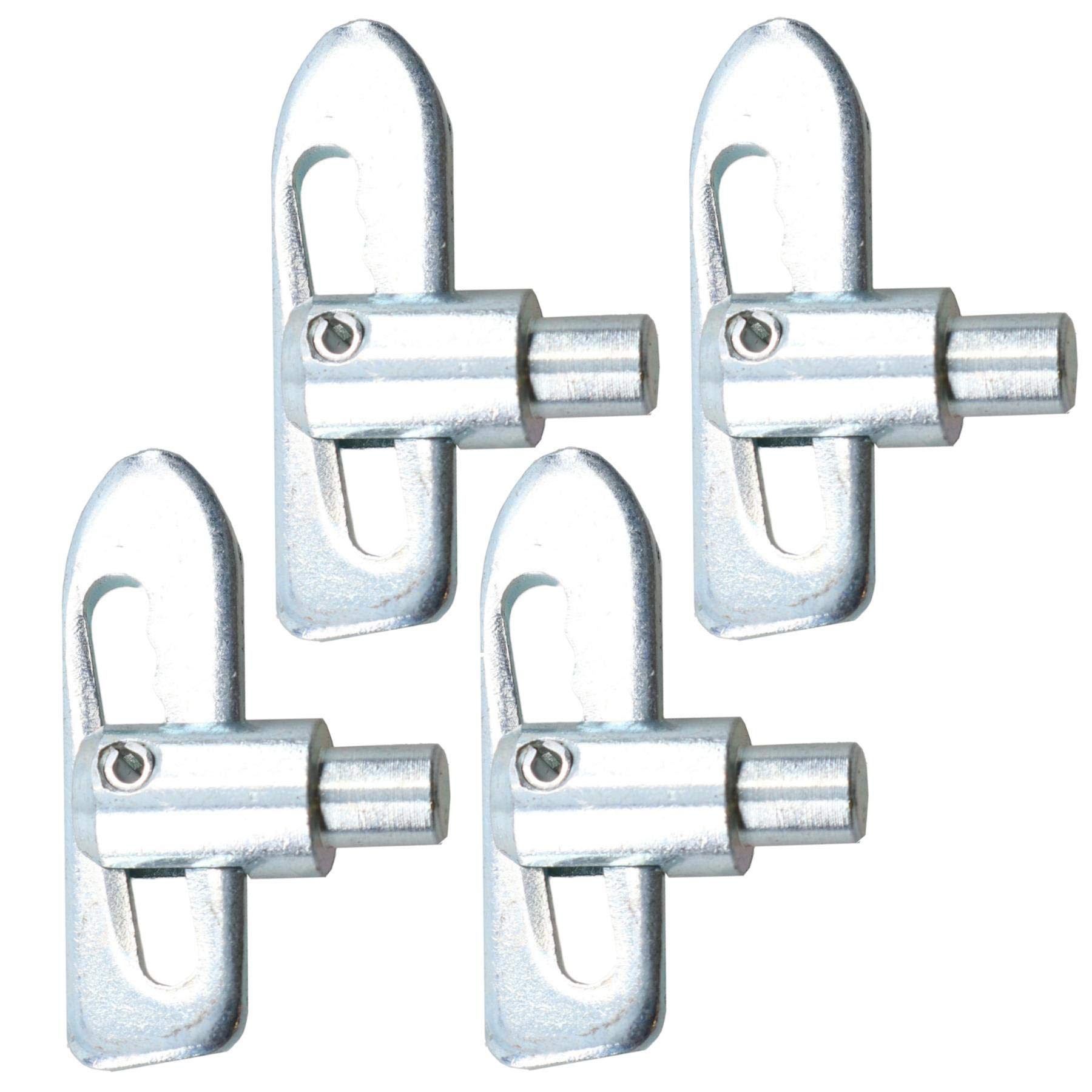 Ab Tools 4Pk Weld-On Antiluce 12Mm Fasteners Tailgate Drop Catch Trailer Truck Horsebox