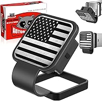 AUTORACCOON 2-Inch Hitch Cover Tube Plug Insert - Light Gray Trailer Receiver Plug for Trucks & SUVs