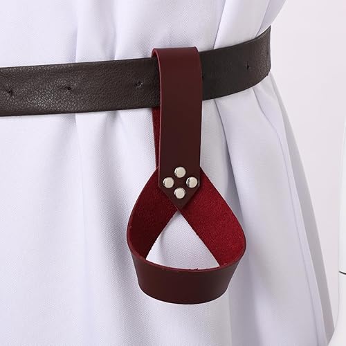 Miniatura 8 de BLESSUME Cinturón medieval de caballero con espada rana funda de estoque, soporte de vaina de estoque, 1 unidad