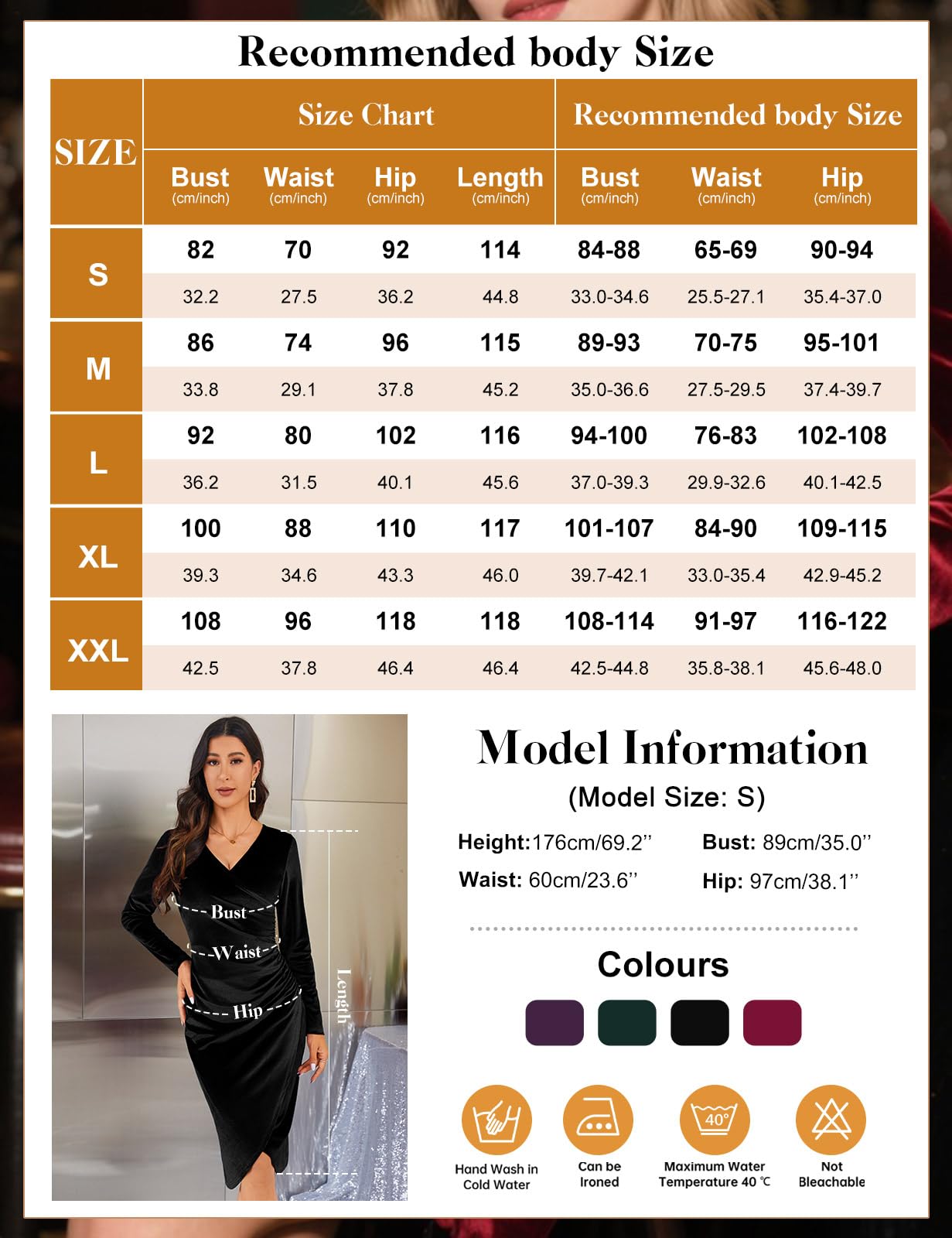 heekpek Robe de Soiree Femme Chic et Glamour Velours