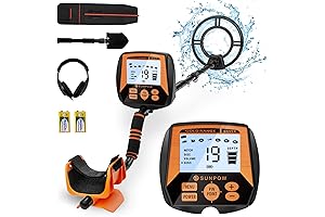 SUNPOW Metal Detector for Adults - Professional Waterproof Metal Detecting Equipment