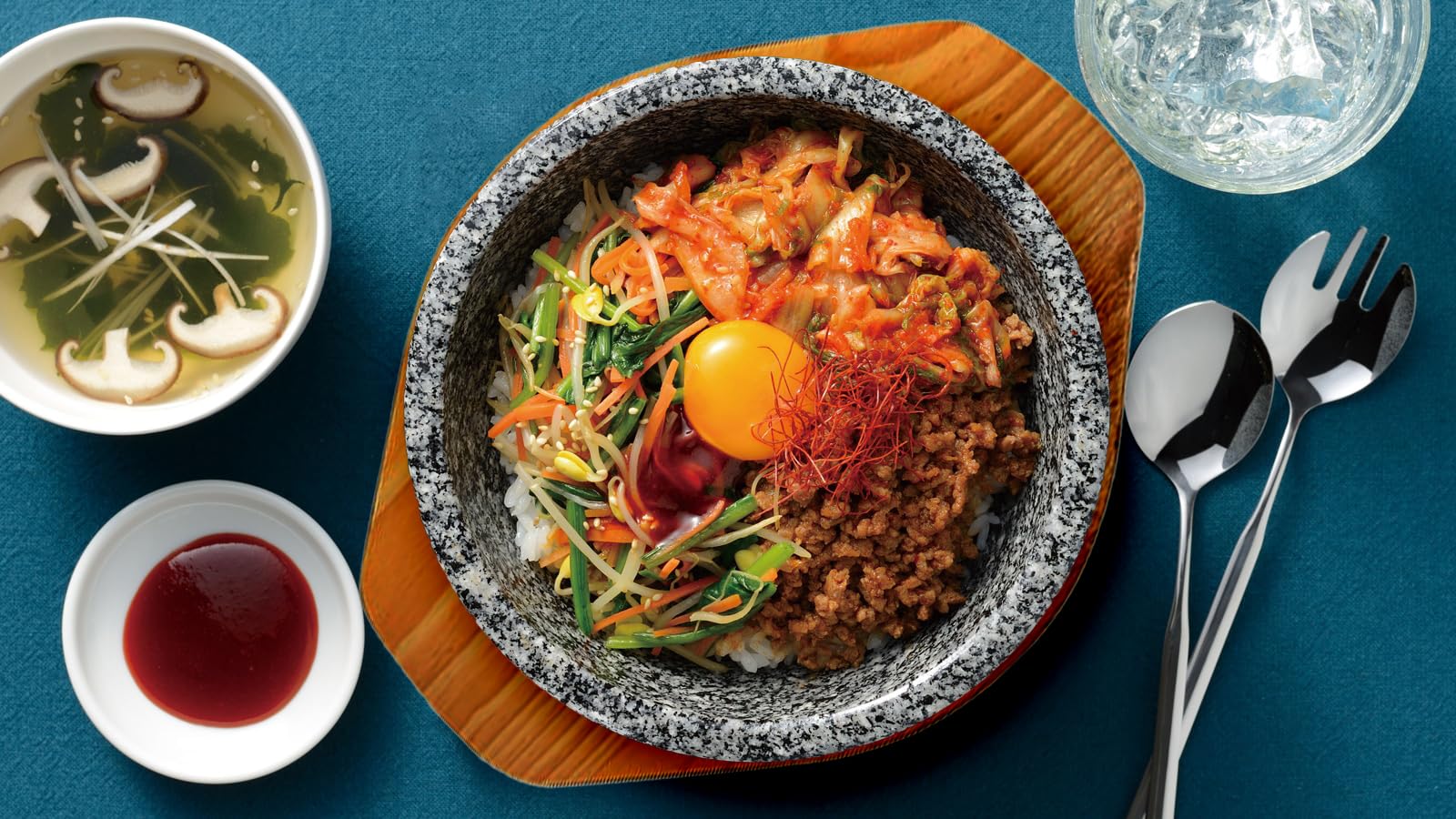 Amazon｜【韓国厨房】石焼きビビンバ鍋各サイズ＆木台付セット (外径