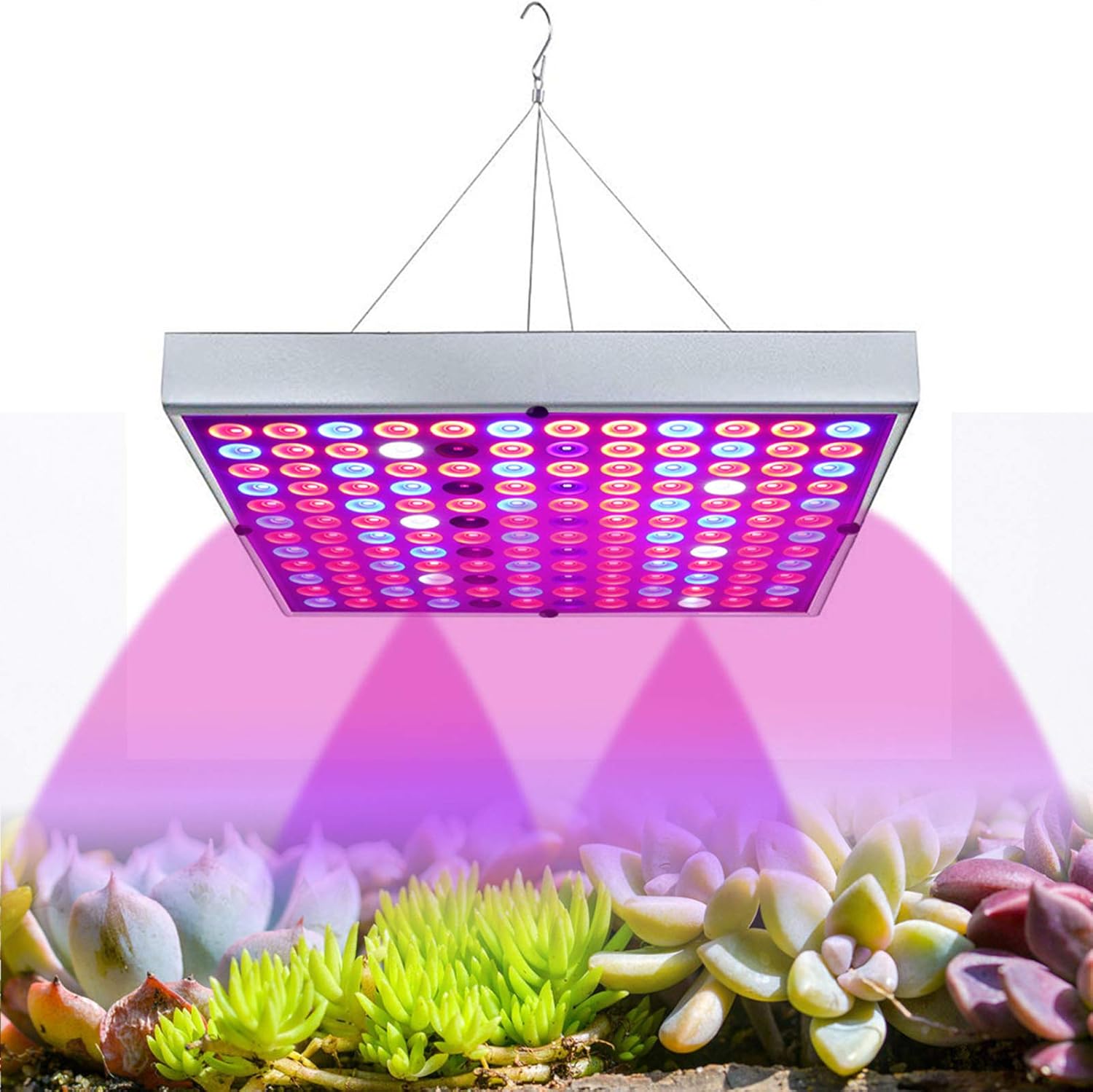 45w Led植物成長ライト ショッピング フルスペクトル144 Led成長ランプ植物照明 苗 屋内植物の発芽 開花および結実用