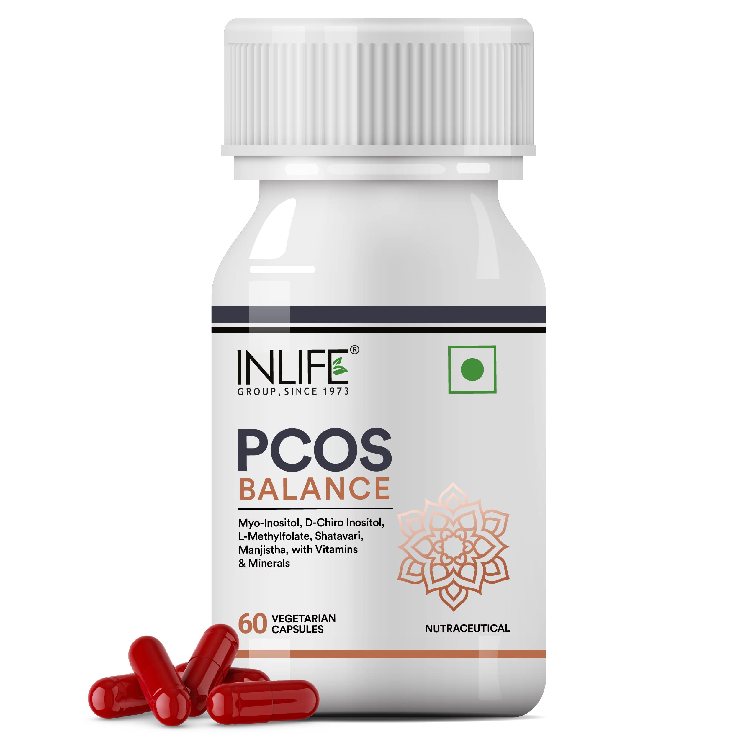 INLIFE PCOS Supplements for Women | PCOS Balance Capsule | Myo Inositol D Chiro Inositol Shatavari Manjistha Vitamins Minerals -60 Vegetarian Capsules (Pack of 1, 60) (B0BN6H7P9K) Amazon Price History, Amazon Price Tracker