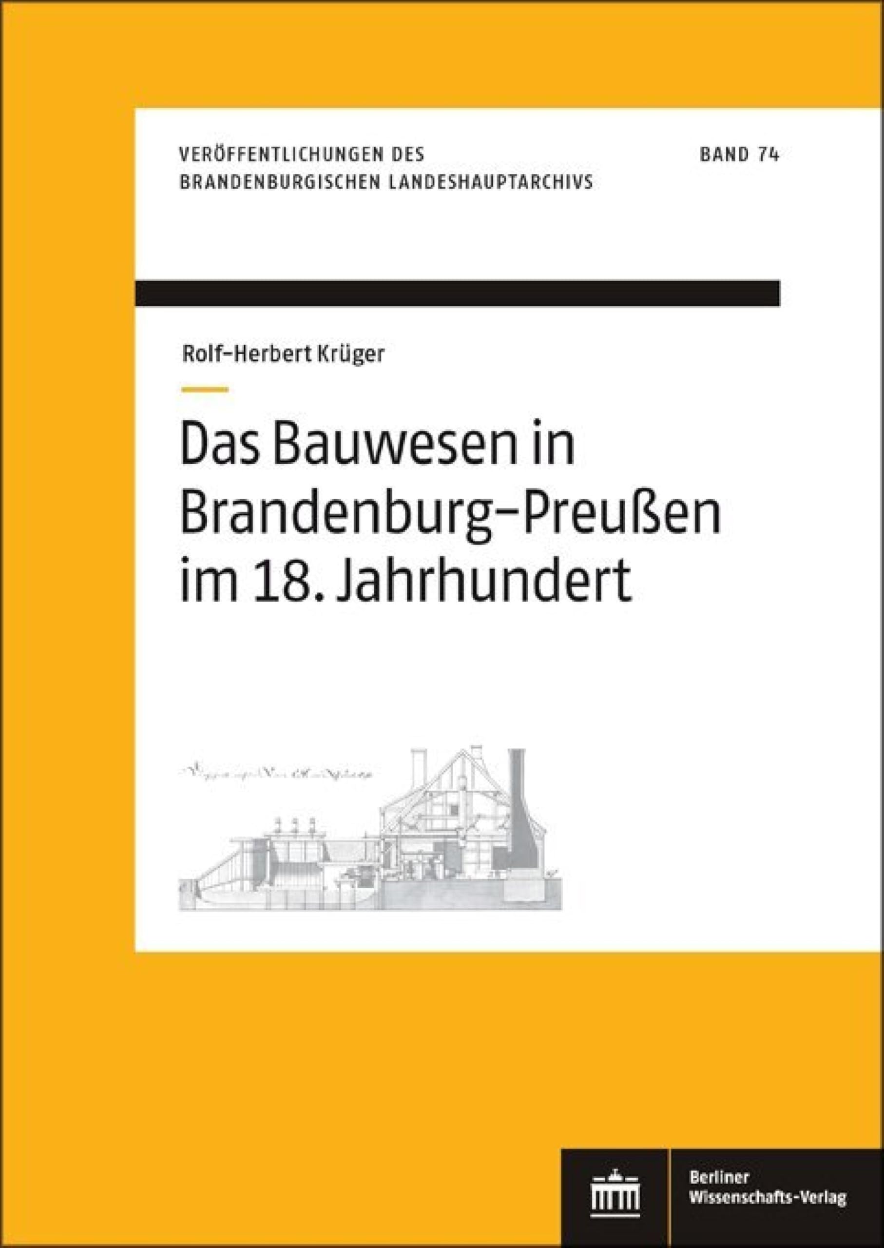Livre histoire architecture Das Bauwesen in Brandenburg-Preußen im 18. Jahrhundert