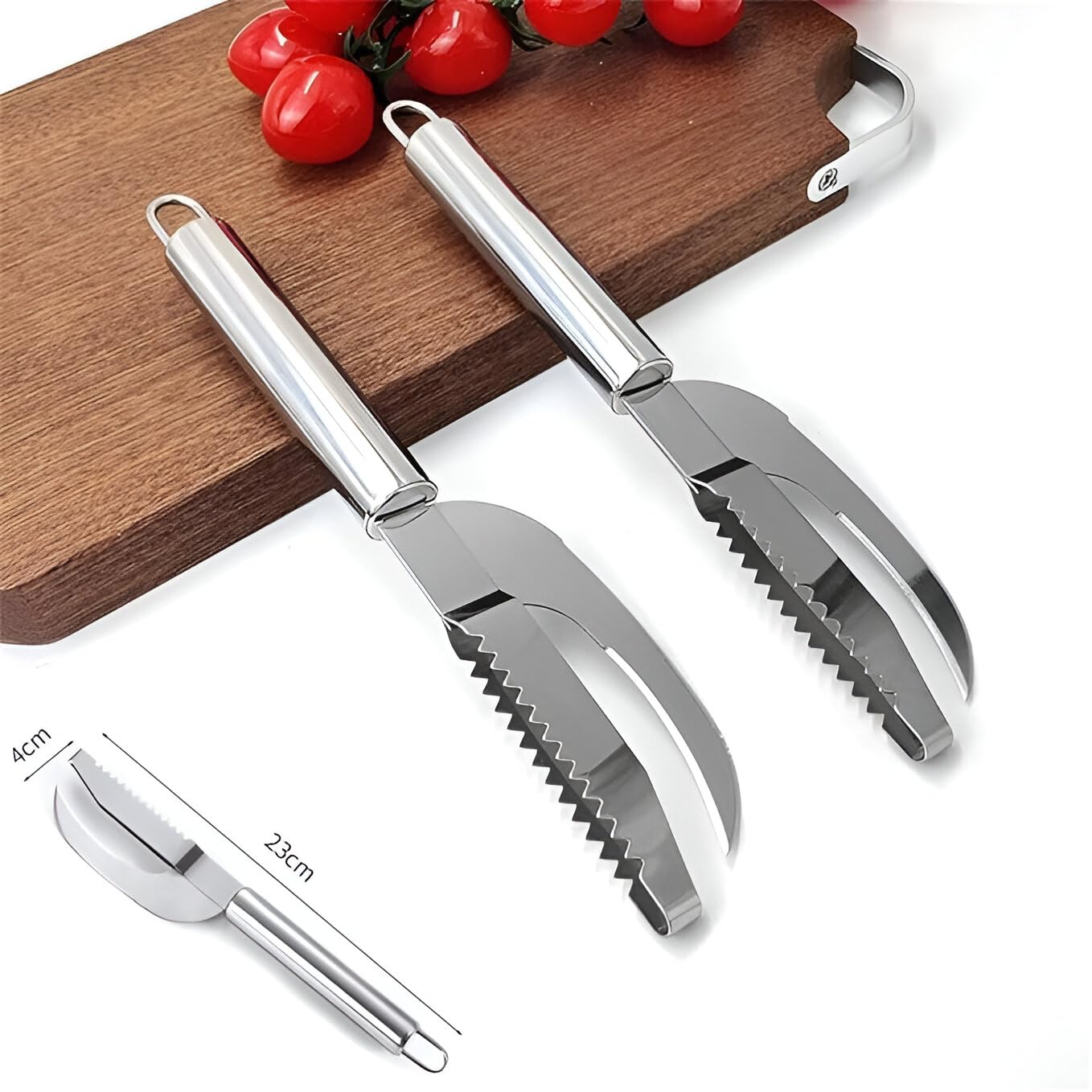 P & F CREATION 3-in-1 Fish Cleaning Knife – Stainless Steel Fish Maw Knife with Sawtooth Scale Remover, Scaler & Brush Scraper – Multipurpose Tool for Cleaning, Scaling & Gutting Fish Easily 4