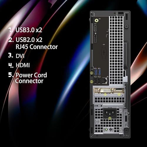 Miniatura 5 de Dell Computadora de escritorio para juegos RGB, Intel Quad Core I5-6500 hasta 3.6GHz, GeForce GT 1030 2G, 32GB DDR4, 1T SSD, teclado y mouse RGB,