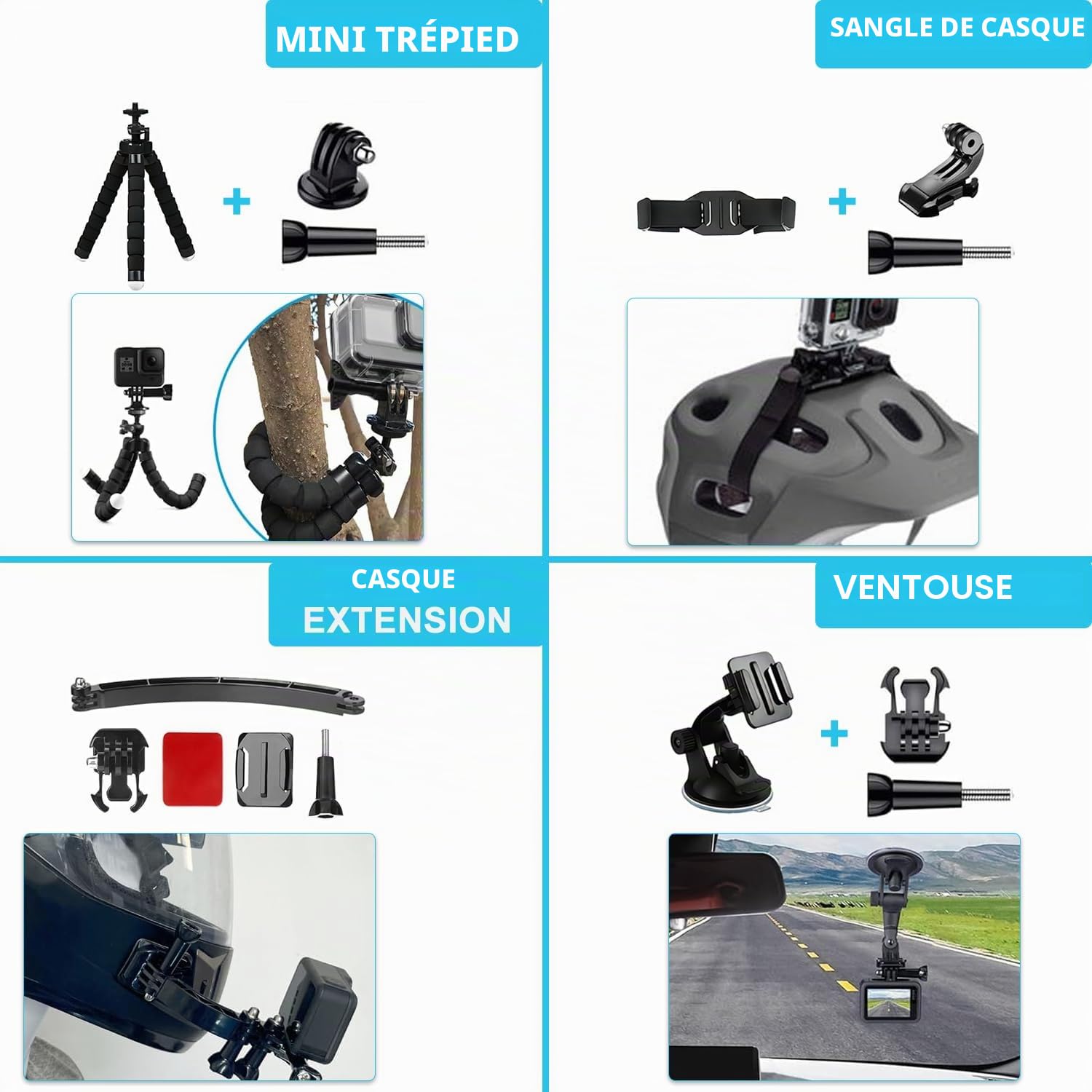 Accessoires pour GoPro Hero 13 Black, Saprdii Housse de Protection étanche, boîtier étanche, Accessoires de plongée, Filtre, Accessoires de Protection au Quotidien pour GoPro Hero 13