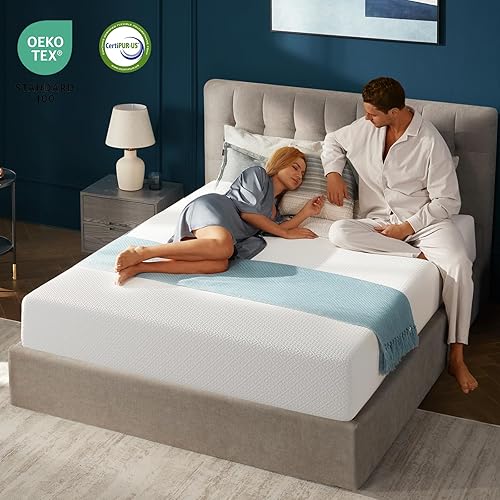 Miniatura 5 de Rolanstar Colchón Queen de espuma viscoelástica de gel de 8 pulgadas en una caja, con infusión de gel, sin fibra de vidrio, colchones de firmeza