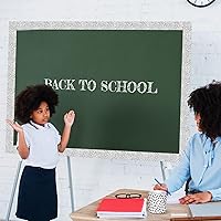 Vista 57 de Zonon 65 Feet Bulletin Board Borders Black and White Polka Dots Striped Grid Borders Decorative Straight Scalloped Wavy Rolled Trim Classroom Back