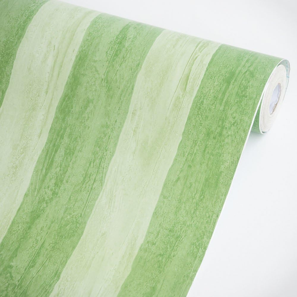 Green Stripe SelfAdhesive Wallpaper Home Decor(Roll)