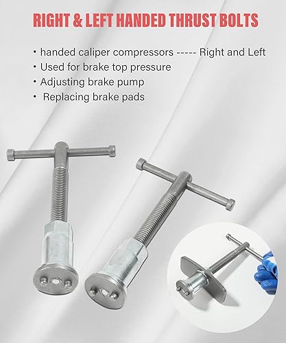Miniatura 4 de YAKEFLY 24 Piezas Herramienta de Pinza de Freno, Herramienta Universal de Pinza de Freno de Disco con Rebobinado y Juego de Compresión de Pistón,