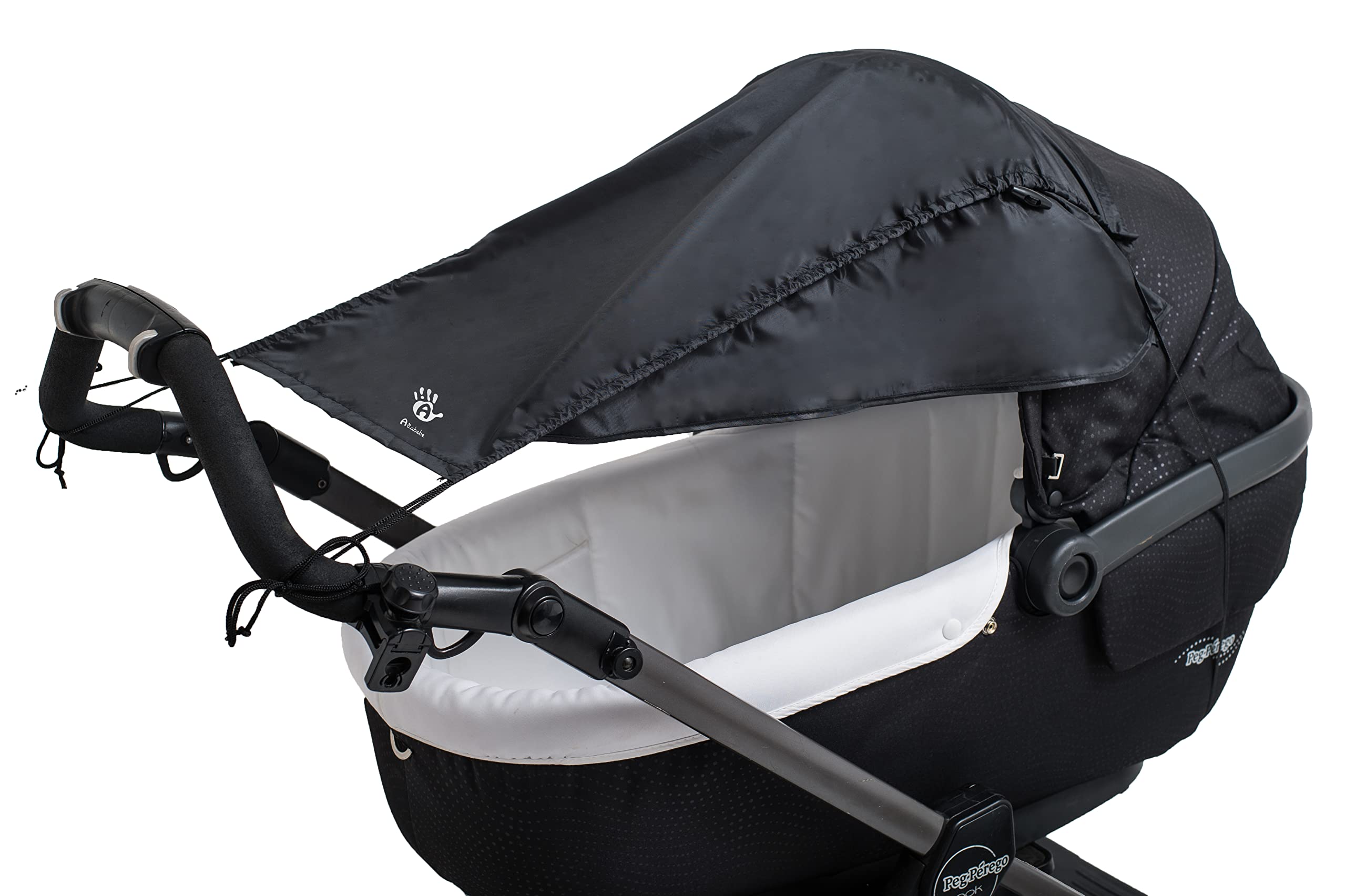 Altabebe AL7012-02 Universal Baby Sunshade with Side Protection for Pram and Stroller with Anti-UV 50+, Black