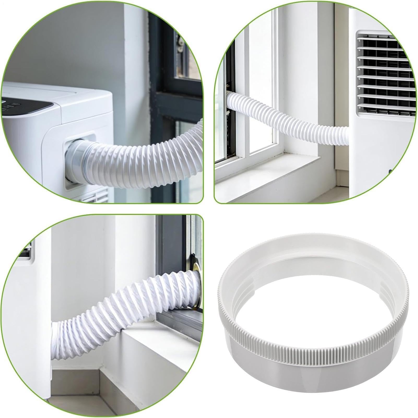 Adapter węża wydechowego do klimatyzatora, bezpieczne dopasowanie, szczelne uszczelnienie, złącze 5,1 cala do 14 cm do mieszkań, akademików i małych pomieszczeń