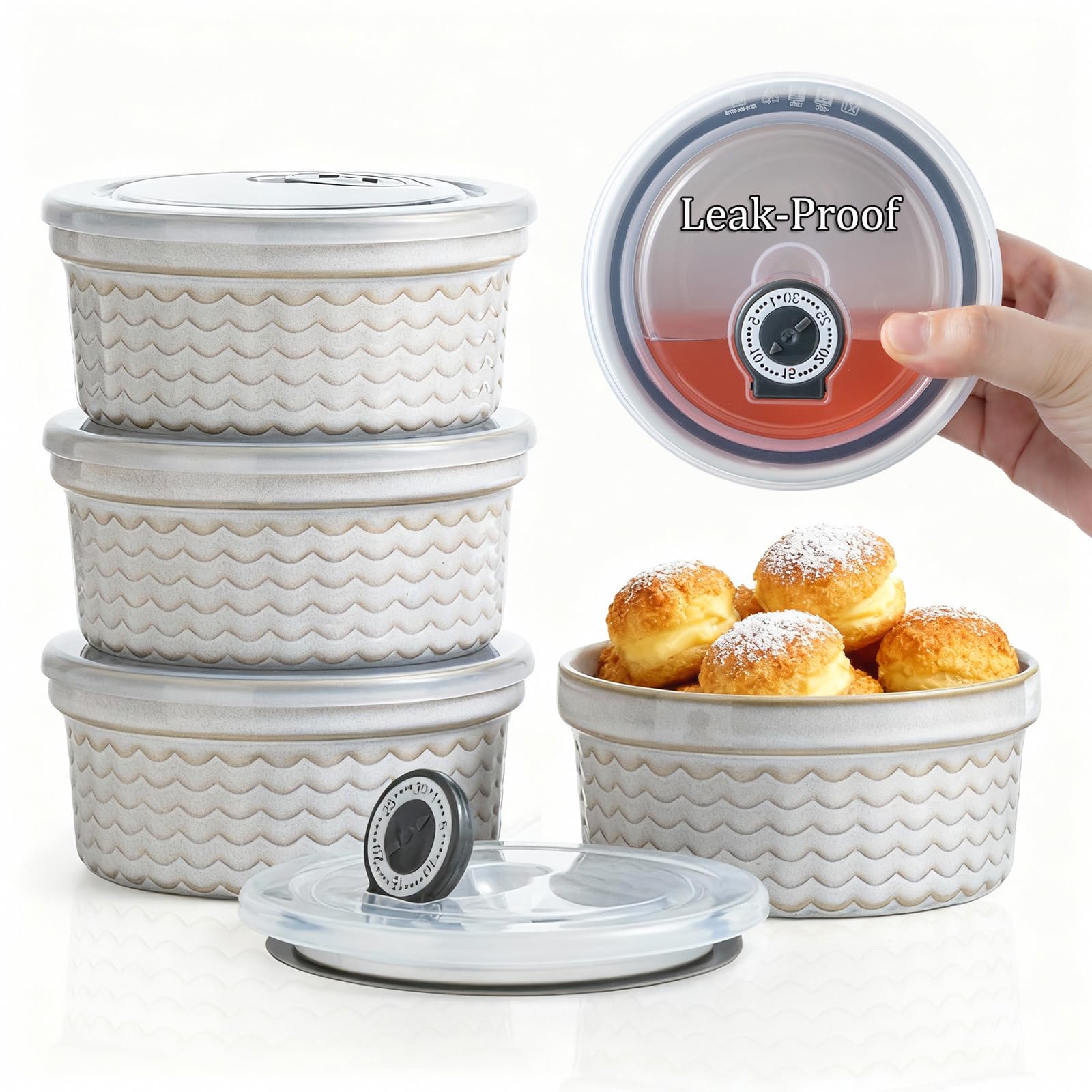 Creme Brulee Ramekins - Set of 4 Oven Safe -17 Creme Brulee Ramekins - Set of 4 Oven Safe -17