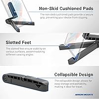 Vista 5 de ARKON Mounts - Soporte plegable para tablet compatible con Apple iPad, Samsung Galaxy