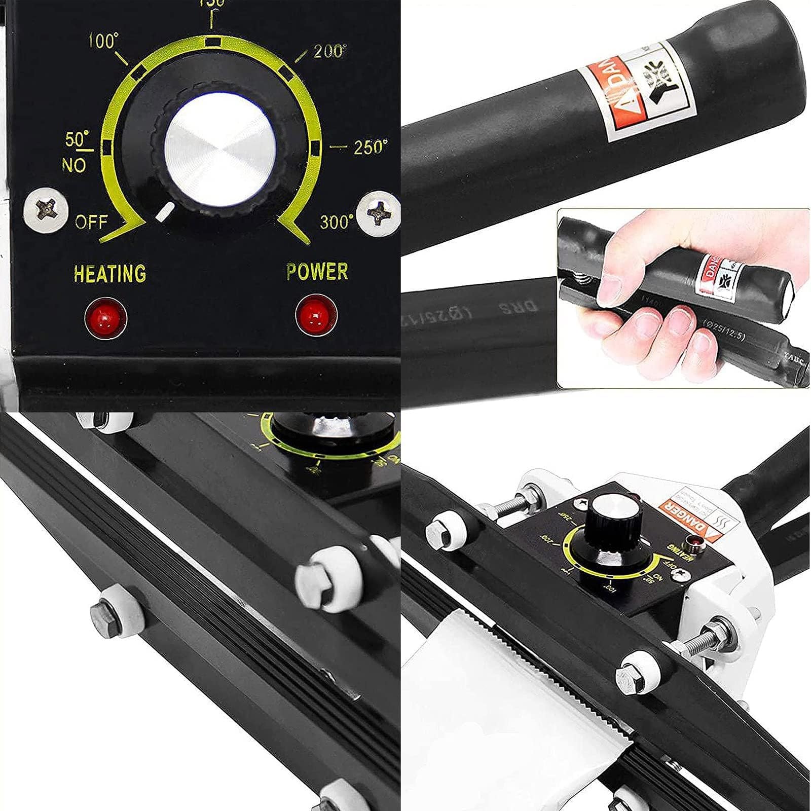 Sigillatrice a crimpaggio portatile, sigillatrice a caldo a crimpaggio, sigillatrice a caldo portatile a crimpaggio portatile, sigillatrice a caldo for sacchetti in mylar, for sacchetti di plastica(50
