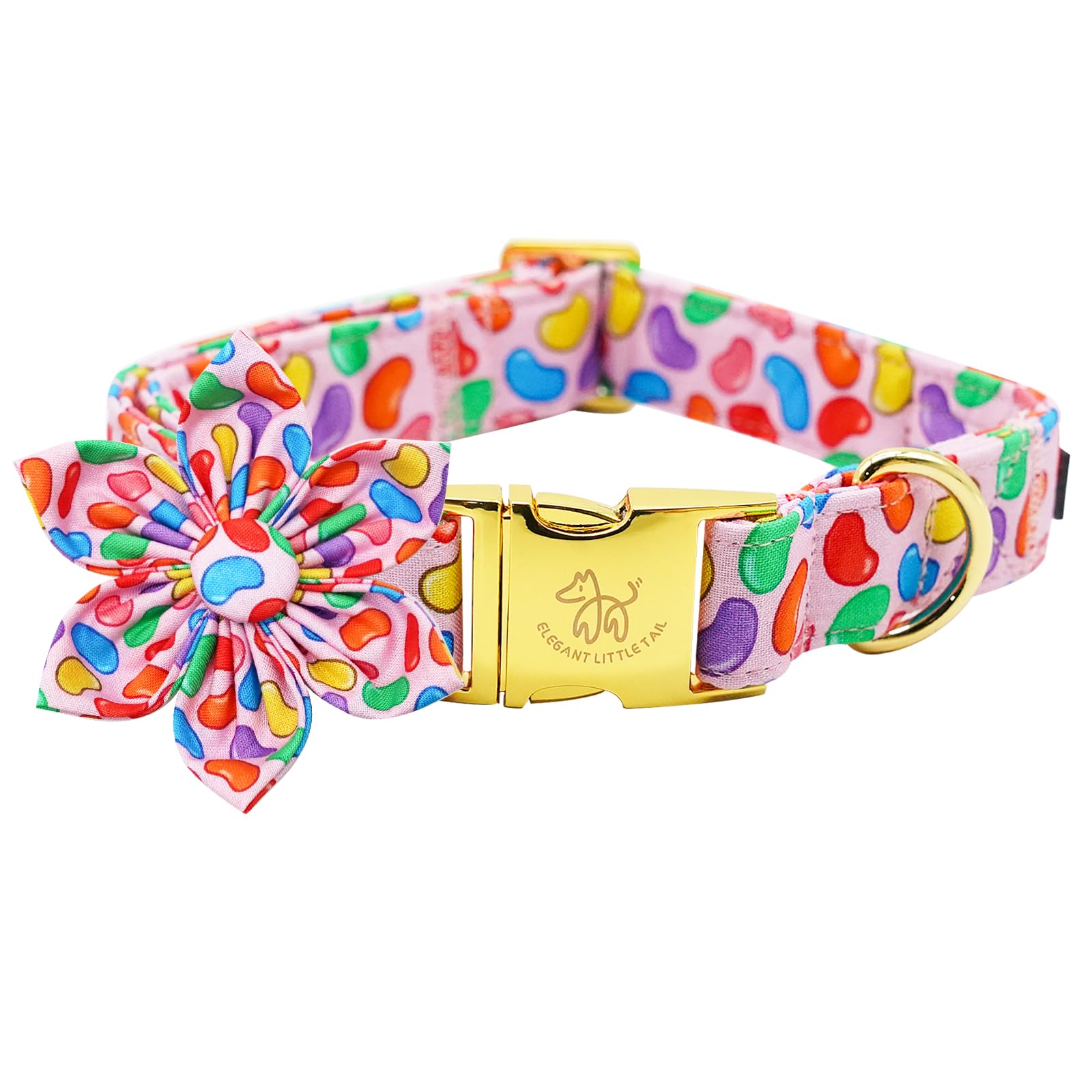 Collier pour chien XL rose bonbon idéal pour les fêtes de Pâques