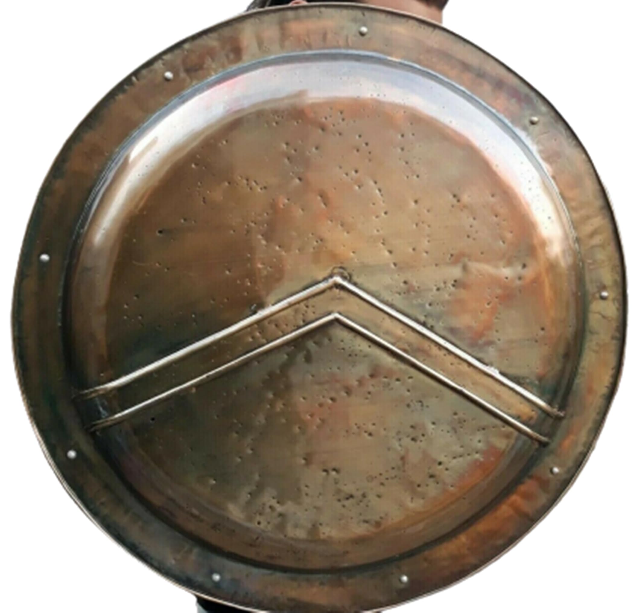 Bouclier médiéval de chevalier en acier et fer 300 Leonidas Spartan Shield 76,2 cm Crusaders Warrior Cosplay Costumes LARP Armor Shield Halloween
