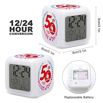 Amazon.co.jp: 目覚まし時計 仮面ライダー 50周年記念ロゴ