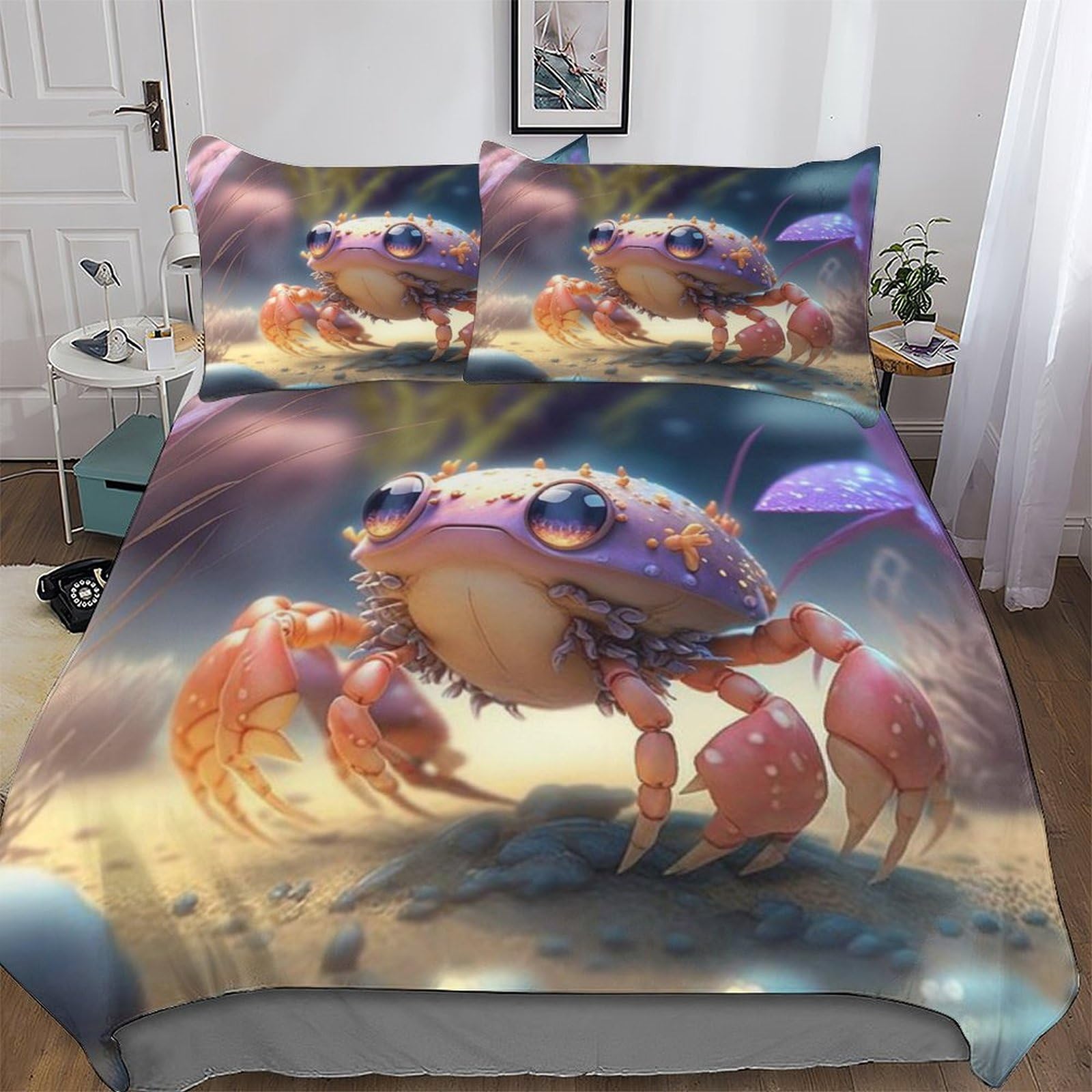 Housse de couette crabe hypoallergénique pour un sommeil sain