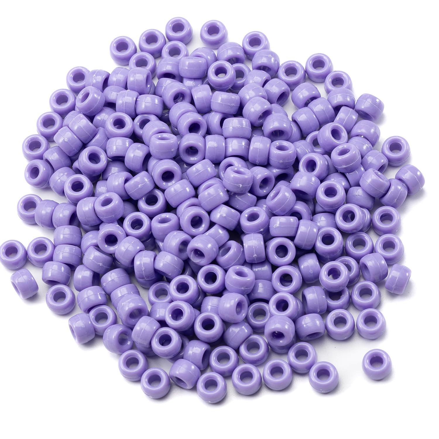 1000Pcs Acrylic Pony Beads 6x9mm Bulk Kandi Beads for Friendship Bracelet