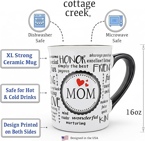 Miniatura 2 de Taza de café para mamá, de cerámica, de 16 onzas, para embarazo, para las nuevas mamás, taza grande para Navidad, regalos de cumpleaños, regalos