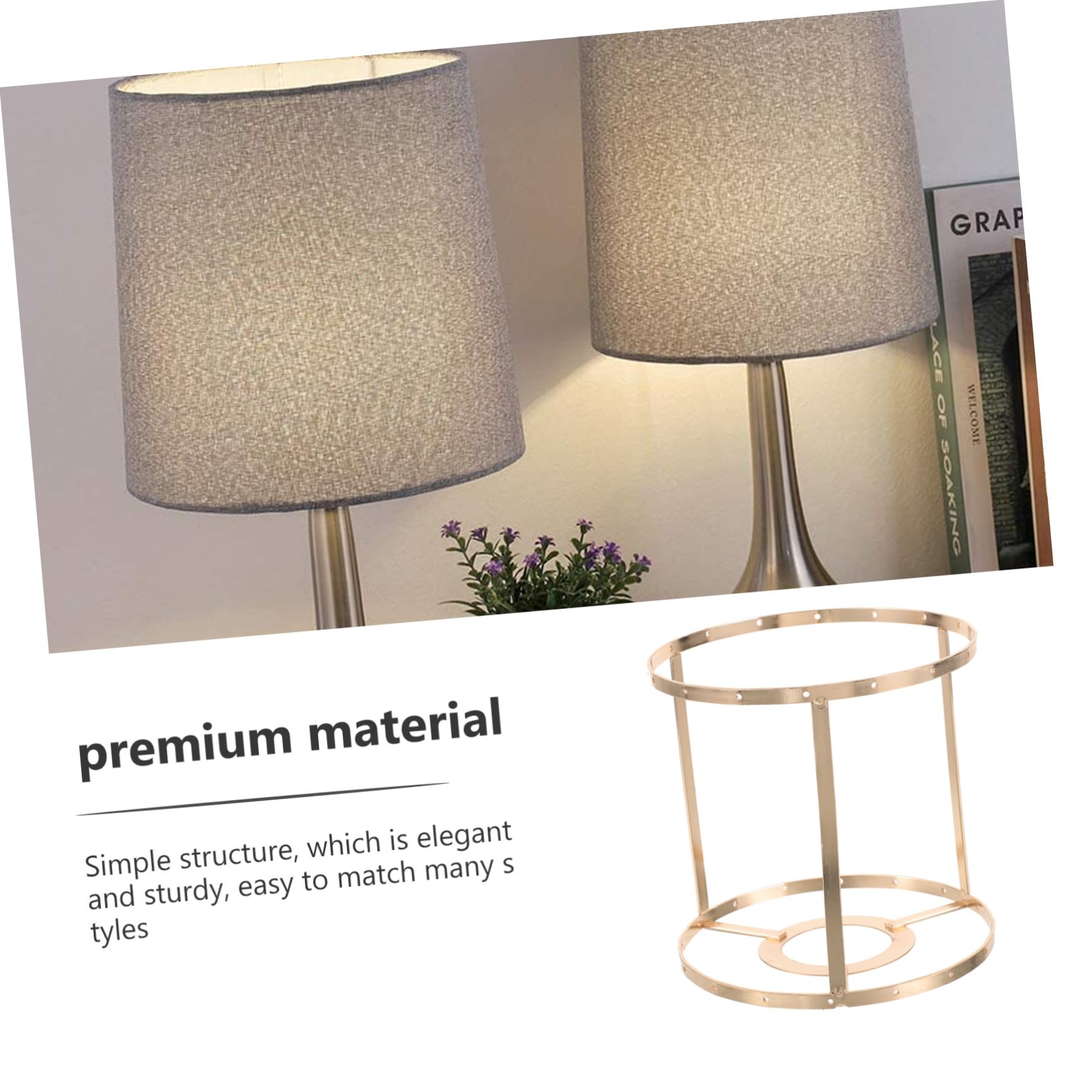 Gatuida Support De Lampe En Fil De Fer Noir Pour Lampe De Table