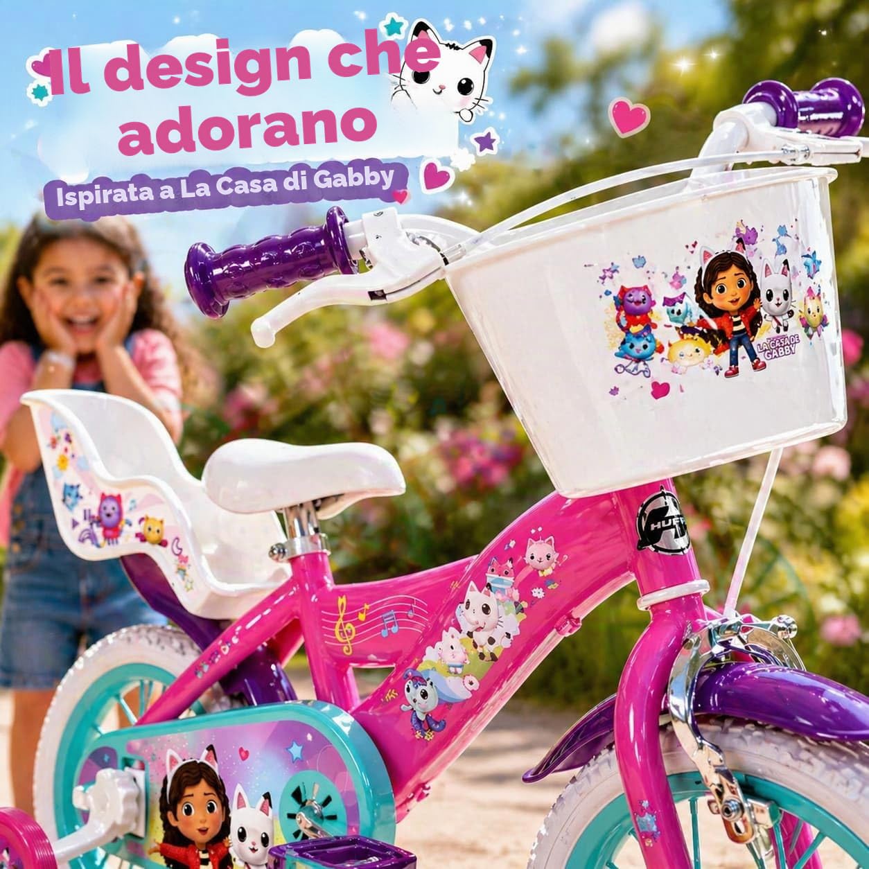 Bicyclette Enfant Gabby's Dollhouse – 14 Pouces – Toimsa – Dès 4-6 Ans – Montage Requis