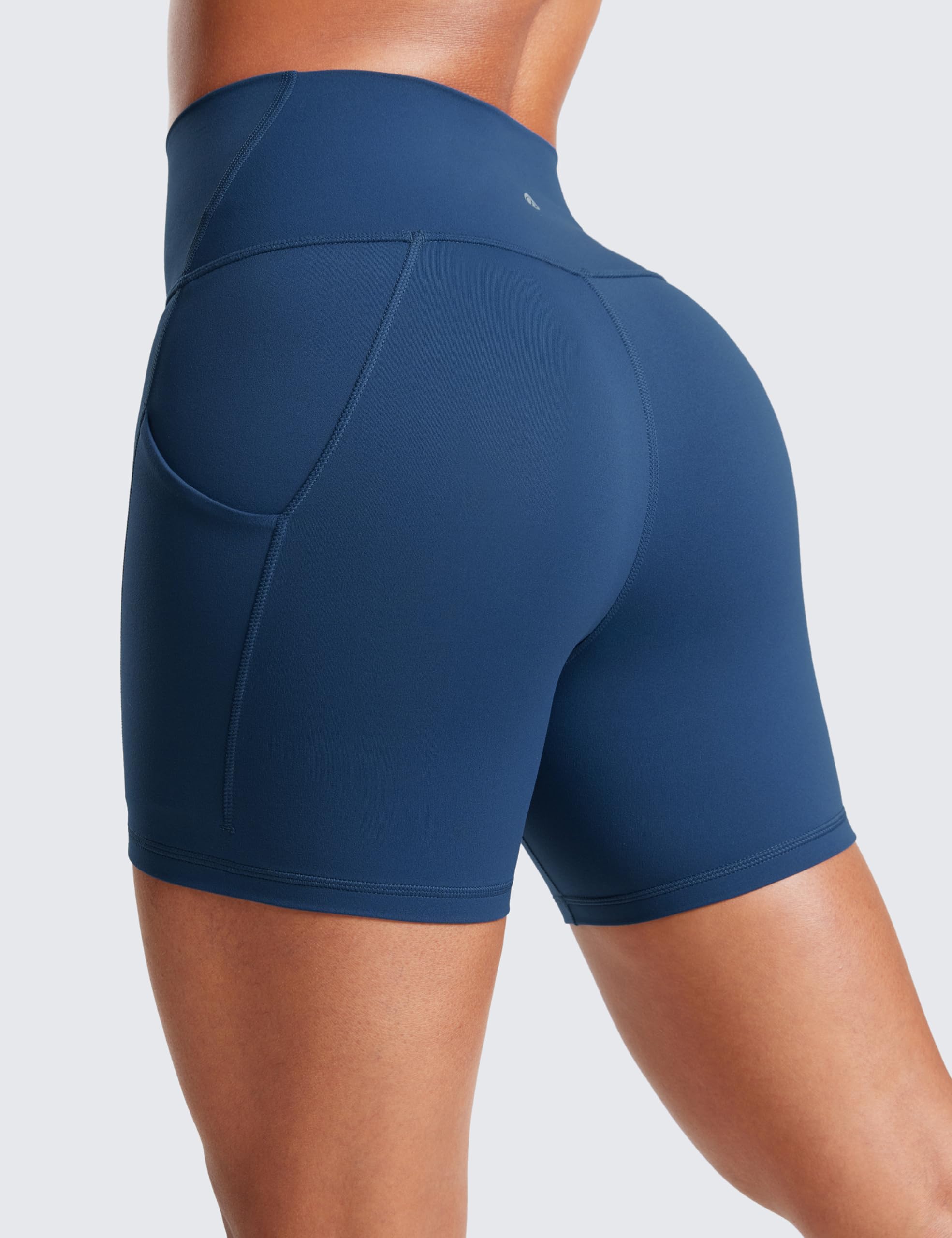 CRZ YOGA Butterluxe Biker Shorts 8" With Pockets, R590 - Butterluxe spodenki motocyklowe 20 cm z kieszeniami, R590 Kobiety