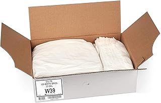 Aluf Plastics 33 Gallon 0.7 MIL White Trash Bags - 33
