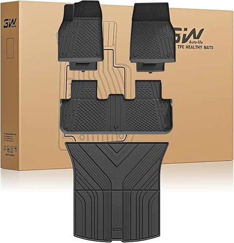 Miniatura 31 de 3W – Tapetes y revestimiento para maletero compatibles con Tesla Model S 2021-2026, tapetes TPE para todo tipo de clima con ajuste personalizado
