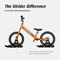 Vista 4 de Strider Juego de Esquís de Nieve 14x Sport – Transforma la bicicleta de equilibrio en trineo – Se adapta a nuestra bicicleta de equilibrio 14x