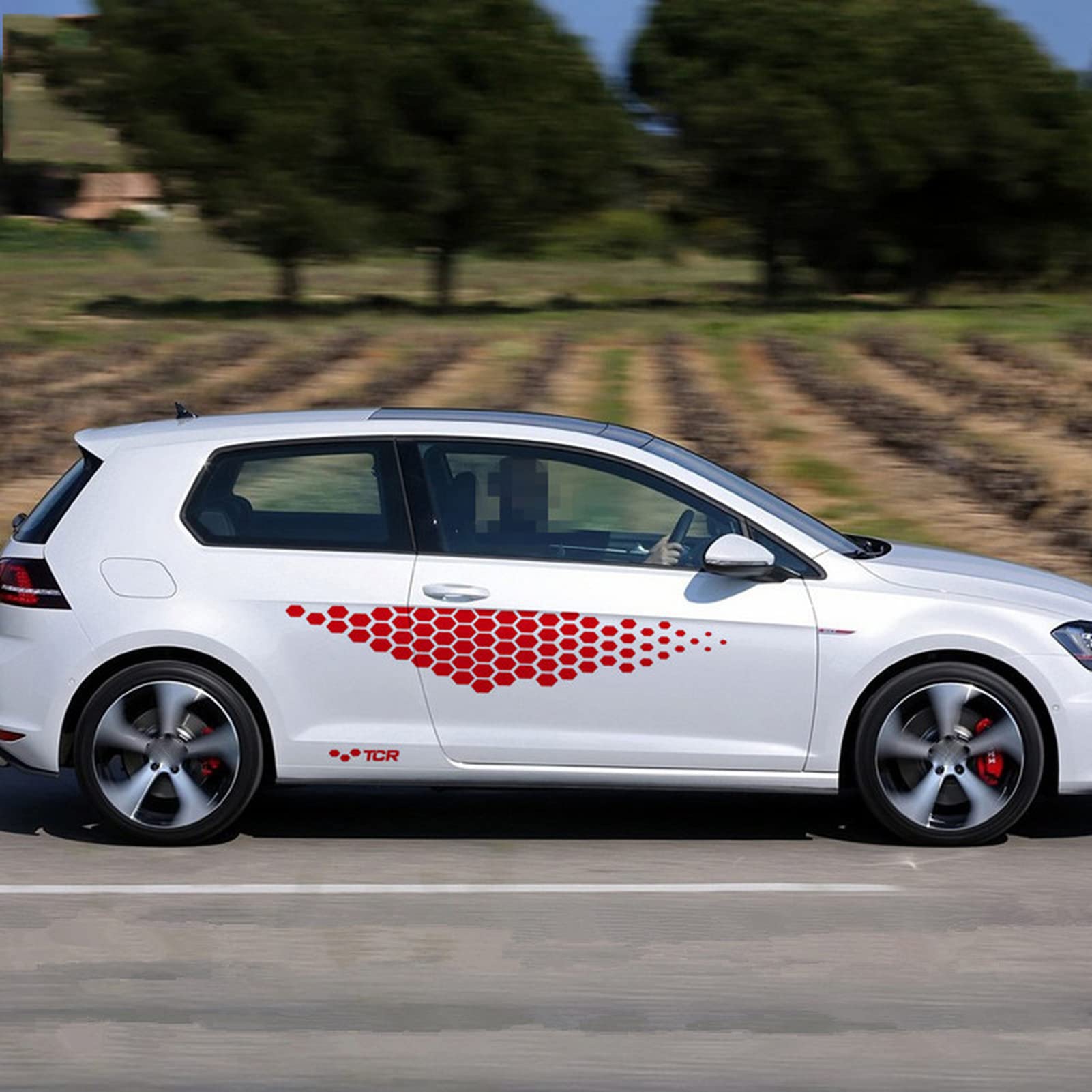 Car Sticker Body Door Side Skirt Vinyl Decal Racing Decal Auto Accessories,  for Volkswagen Golf 4 5 6 7 TSI TCR Polo : Amazon.com.au: Automotive