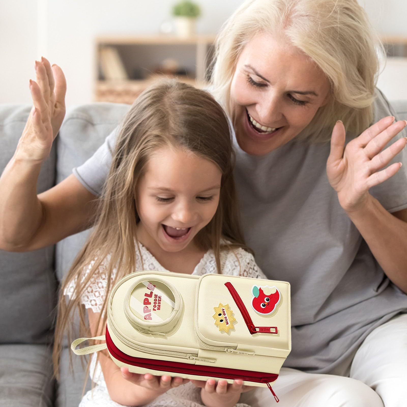 Estuche para lápices para niñas y niños, estuche de gran capacidad, organizador de papelería de diseño estético, ideal para suministros escolares y de oficina