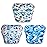 Babygoal Baby Boy Swim Diapers 3 Pack for 0-8 Months Infant, Reusable Adjustable Washable for Swimming Lessons-Dinosaur,Shark,Fish