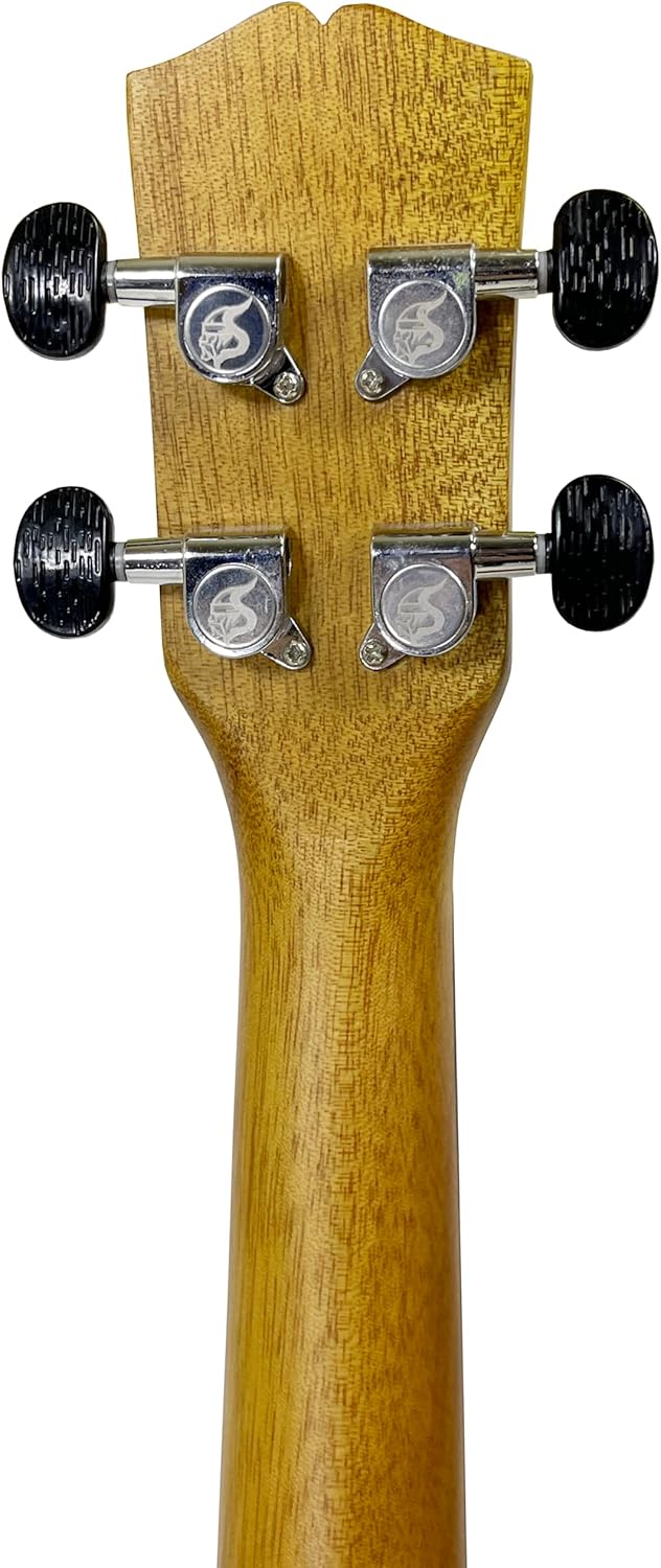 Artist series Ukulele with Solid Spruce Top and Mahogany Back and Sides Beginner's Kit with Gig Bag、Tuner、Strings、Strap、Picks、Cleaning Cloth. (Tree house, 24")