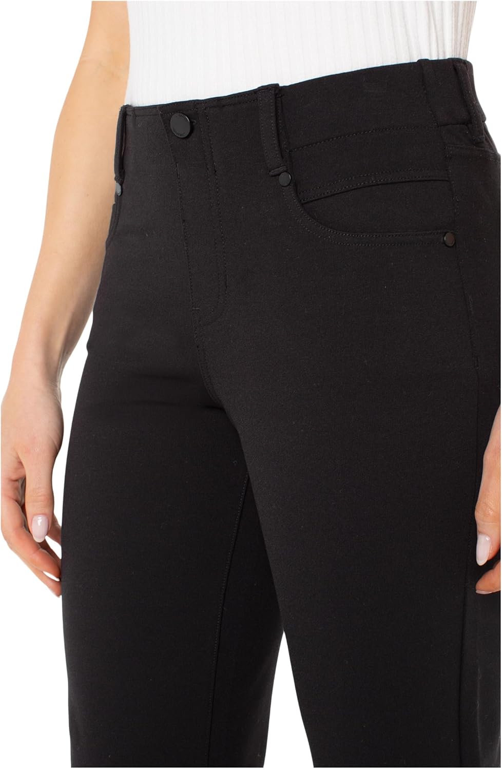 Liverpool Womens Gia Pull-on Glider Mid-Rise Slim Pant 29'' Inseam - Image 3