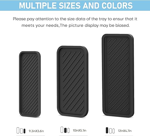 Miniatura 8 de Bandeja organizadora de fregadero de cocina, soporte de esponja para fregadero de cocina, bandeja de baño, bandeja de esponja de silicona para