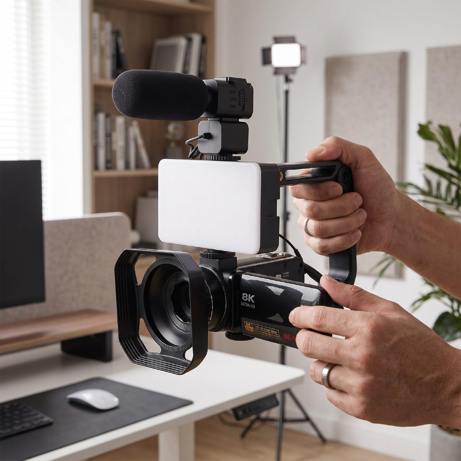Caméscope Vidéo 8K 96MP, Anti Shake, Zoom Numérique 18X