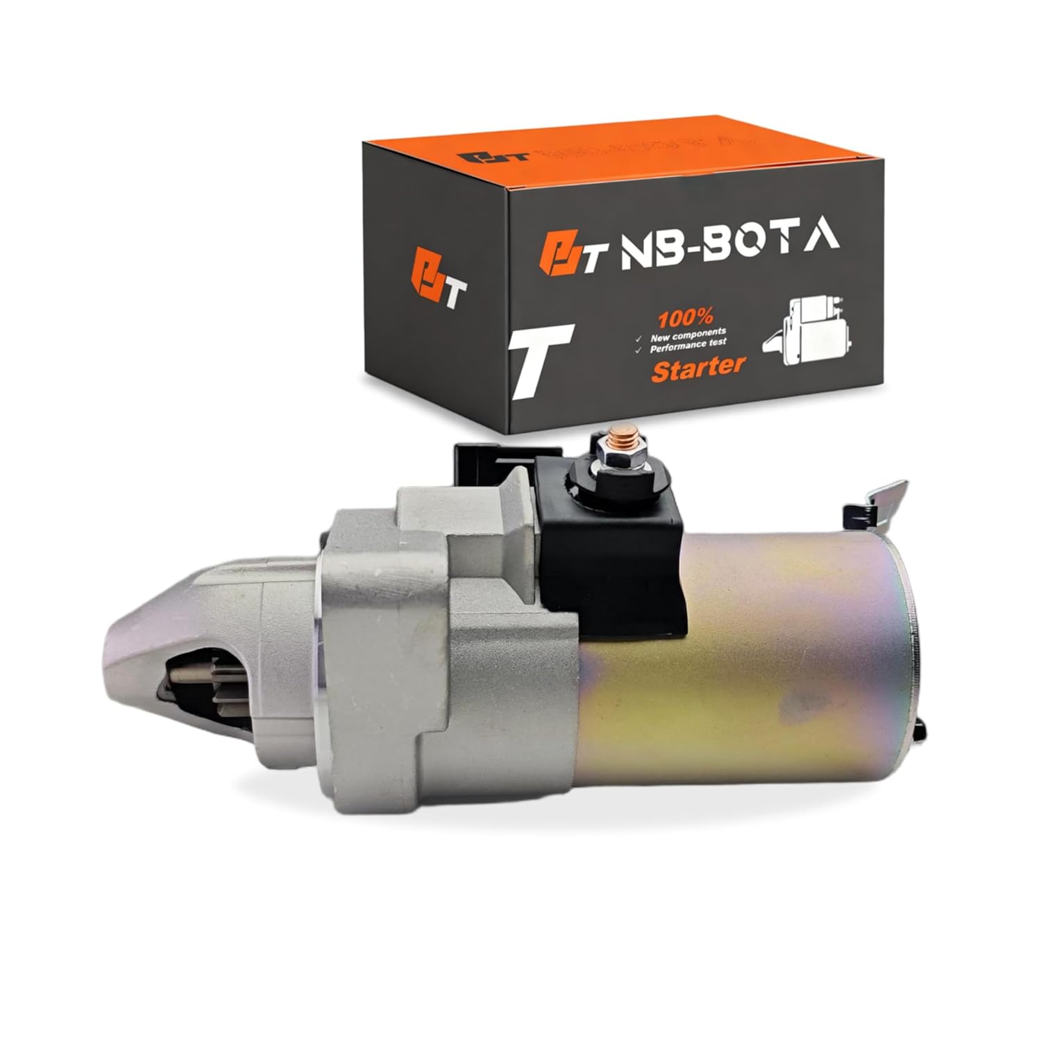 Starter Motor Compatible with Honda Accord,Element,Civic,CR-V& for Acura TSX,CSX -L4 2.4L,Replace#SM710-02,SM710-05,31200-RAA-A61,31200-RRA-A51,RAA5K,RRA53,17960,19009,19082