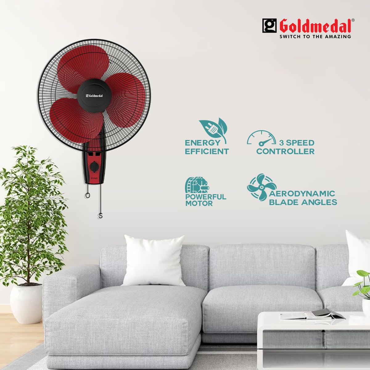 Goldmedal Dyno Wall Fan - Stay Cool This Summer -3 Goldmedal Dyno Wall Fan - Stay Cool This Summer -3