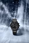 Emporio Armani Chronograph Montre en cuir noir (modèle : AR11243) pour homme, Mouvement noir à quartz