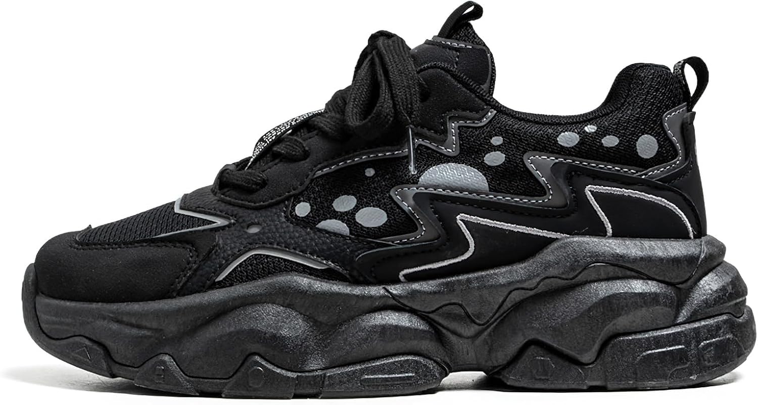 AUNVITO Men's Chunky Walking Sneakers Fashionable Dad