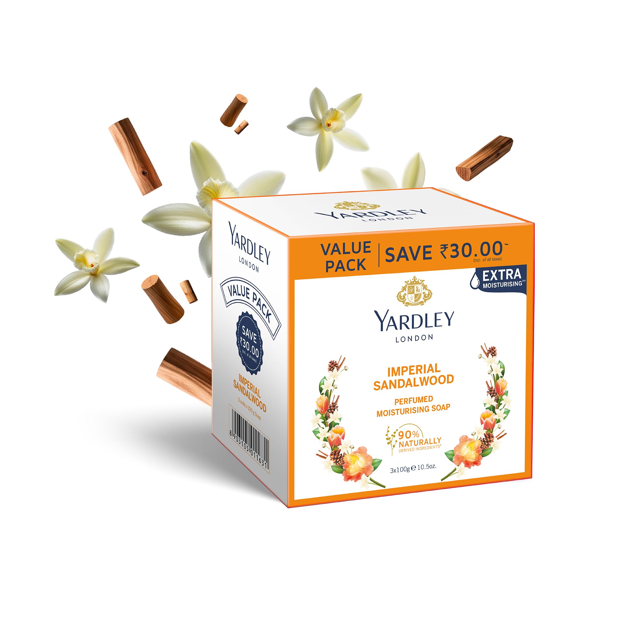 Yardley London Sandalwood Luxury Soap, 100 G, Pack of 3-picture-21