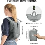 G4Free 10L Hiking Backpack, Waterproof Lightweight Day Bag, Small Folding Outdoor Luggage Bag