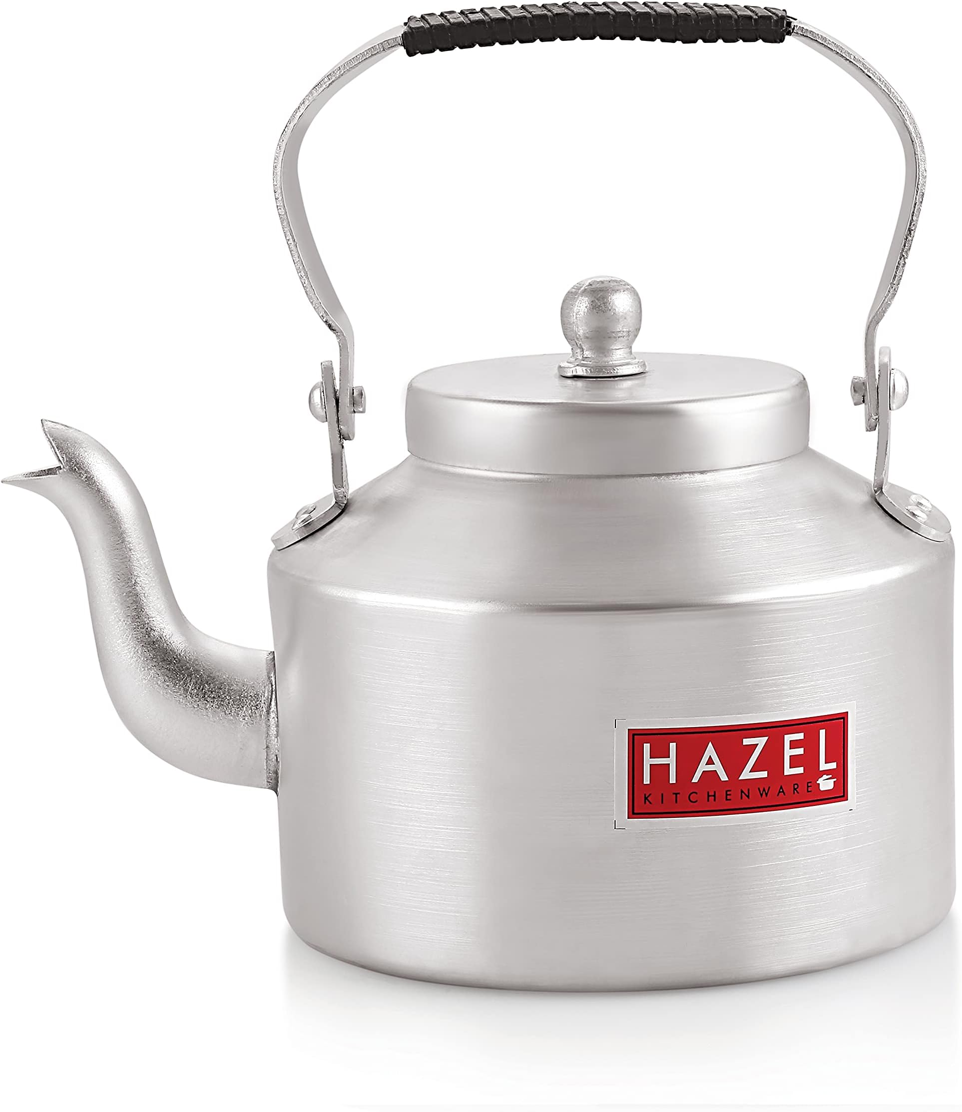HAZEL Aluminium Indian Traditional Kettle Tea Coffee Pot Chai Maker with Handle, 12 cm, 500 ML