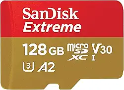 Cartão de memória SanDisk Micro SD Para Câmera de Ação 128GB UHS-I com Adaptador - SDSQXAA-128G-GN6MA
