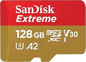 Cartão de memória SanDisk Micro SD Para Câmera de Ação 128GB UHS-I com Adaptador - SDSQXAA-128G-GN6MA